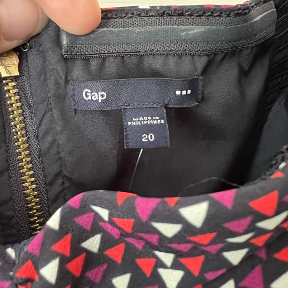 GAP Geometric Triangle Pattern Strapless Zip-Up Mini Dress - Women's 20 - Picture 4 of 7